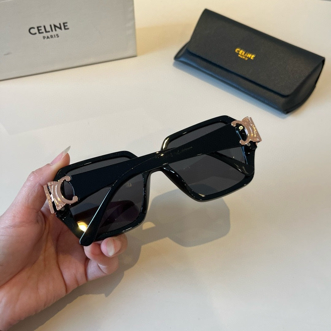 Celine Fashion Black Lens Sunglasses for Men & Women - 998050 - detail image 7