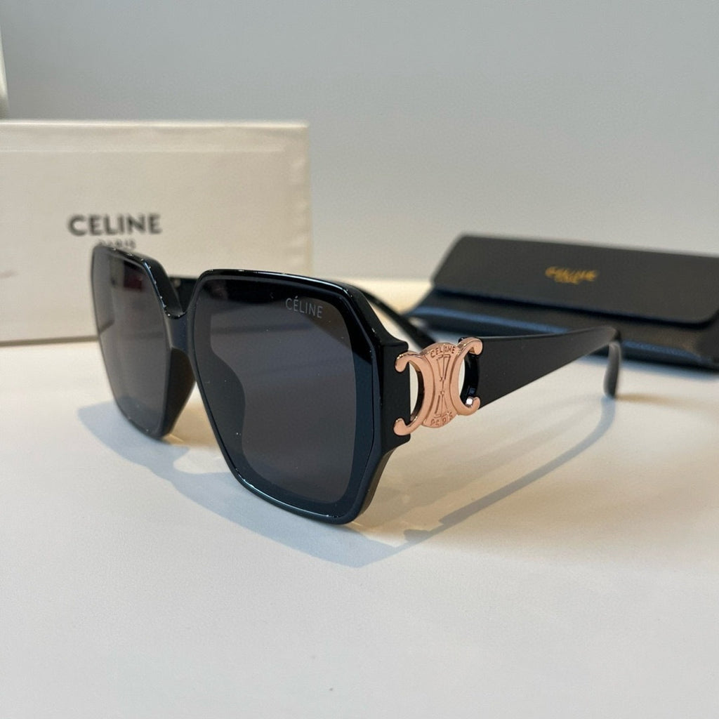 Celine Fashion Black Lens Sunglasses for Men & Women - 998050 - detail image 3