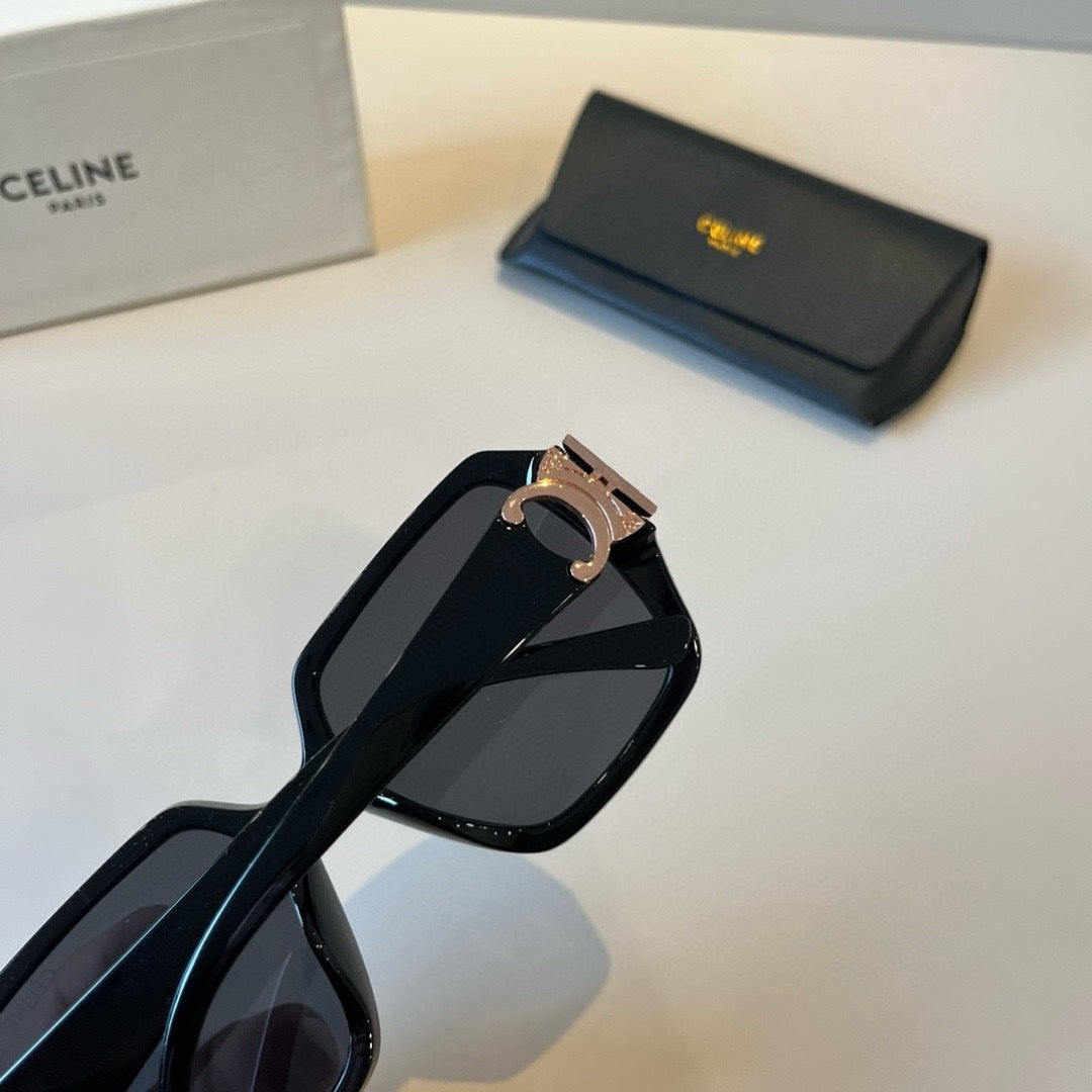 Celine Fashion Black Lens Sunglasses for Men & Women - 998050 - detail image 6