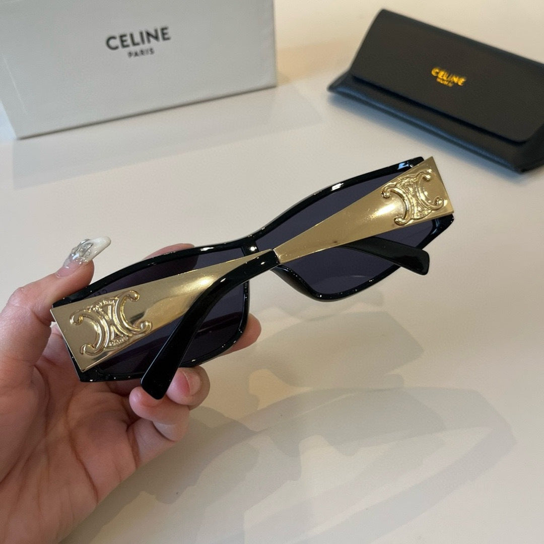 Celine Metal Fashion Silver Lens Sunglasses for Men & Women - 998053 - detail image 7