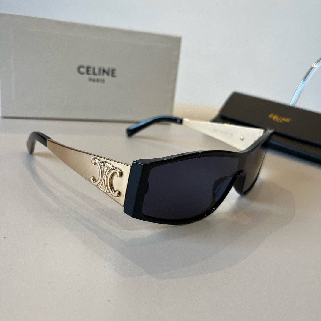 Celine Metal Fashion Silver Lens Sunglasses for Men & Women - 998053