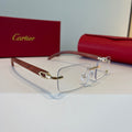 Cartier Lightweight Metal Rimless Silver Lens Sunglasses for Men & Wo - 487292