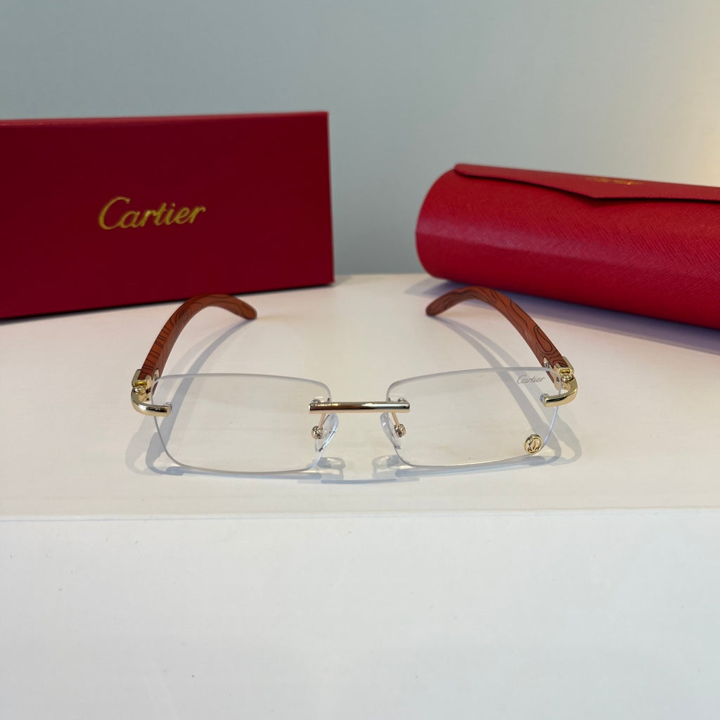Cartier Lightweight Metal Rimless Silver Lens Sunglasses for Men & Wo - 432210 - detail image 2