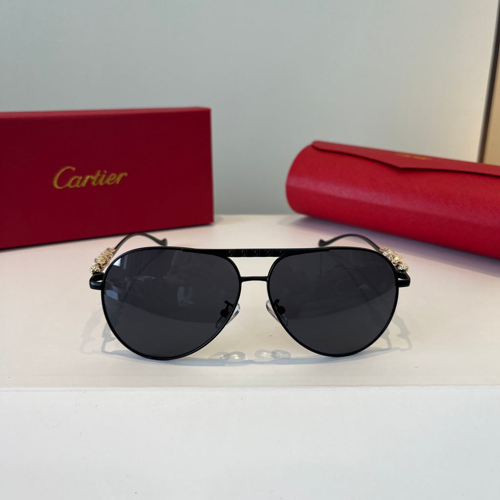 Cartier Lightweight Metal Rimless Silver Lens Sunglasses for Men & Wo - 432268 - detail image 2