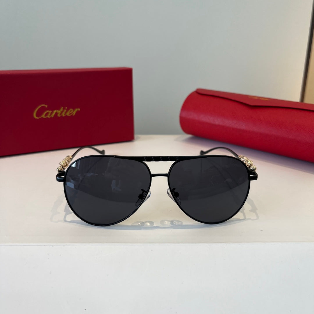Cartier Lightweight Metal Rimless Silver Lens Sunglasses for Men & Wo - 432268 - detail image 2