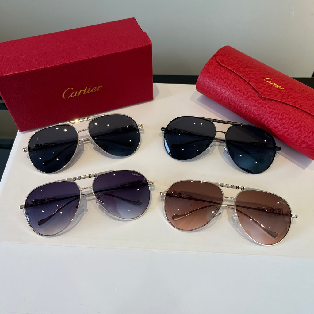 Cartier Lightweight Metal Rimless Silver Lens Sunglasses for Men & Wo - 449504 - detail image 10