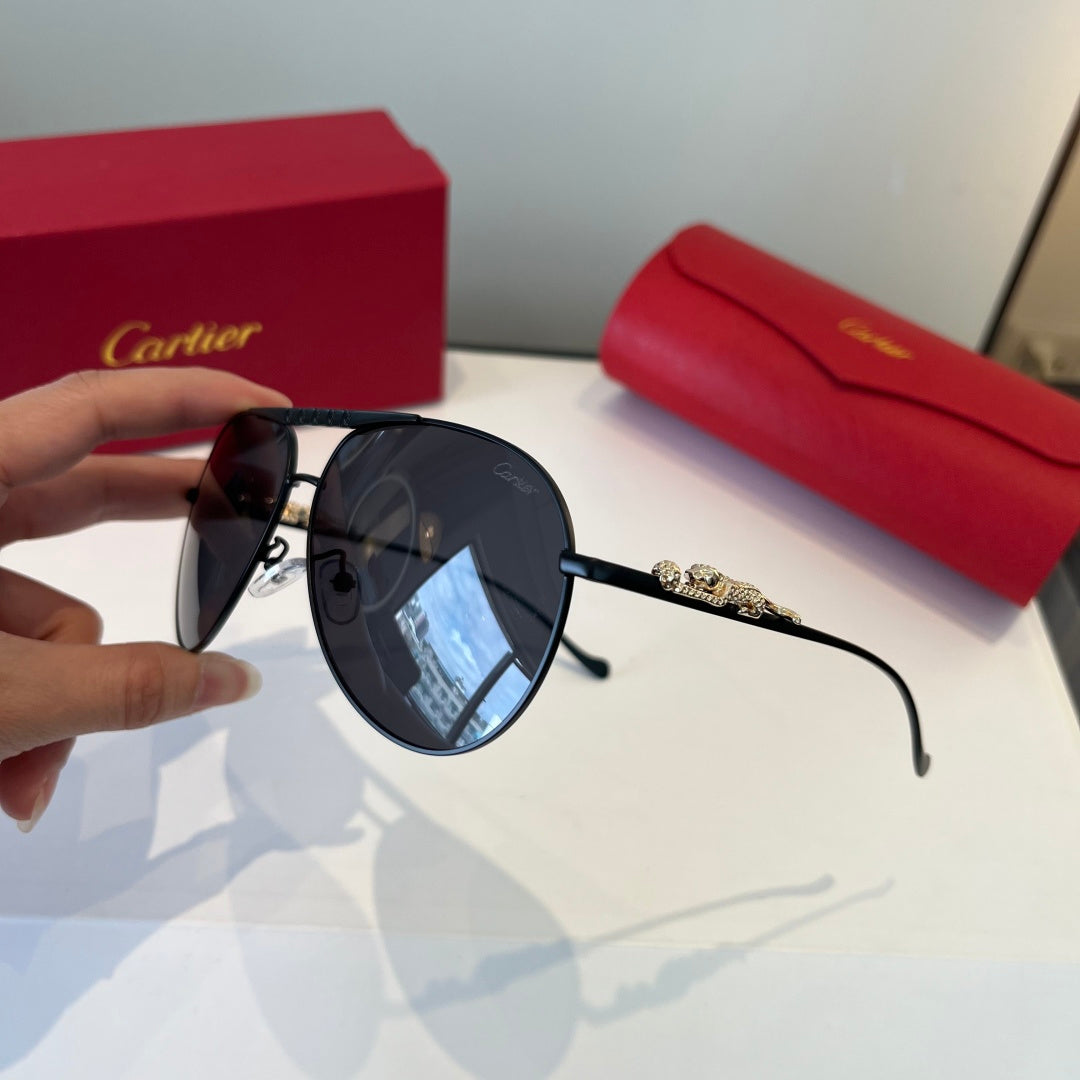 Cartier Lightweight Metal Rimless Silver Lens Sunglasses for Men & Wo - 432268 - detail image 4