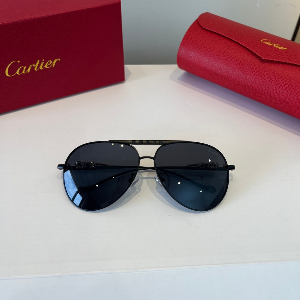 Cartier Lightweight Metal Rimless Silver Lens Sunglasses for Men & Wo - 432268 - detail image 5