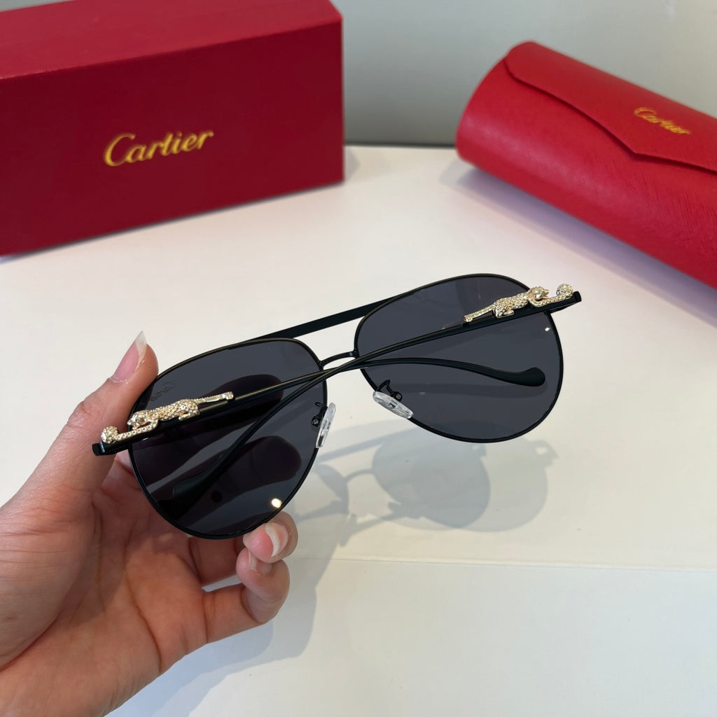 Cartier Lightweight Metal Rimless Silver Lens Sunglasses for Men & Wo - 432268 - detail image 6