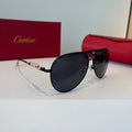 Cartier Lightweight Metal Rimless Silver Lens Sunglasses for Men & Wo - 432268