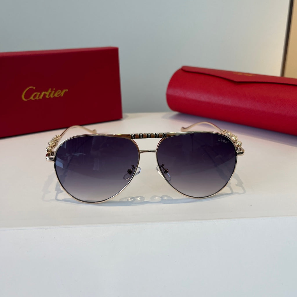 Cartier Lightweight Metal Rimless Silver Lens Sunglasses for Men & Wo - 432267 - detail image 2