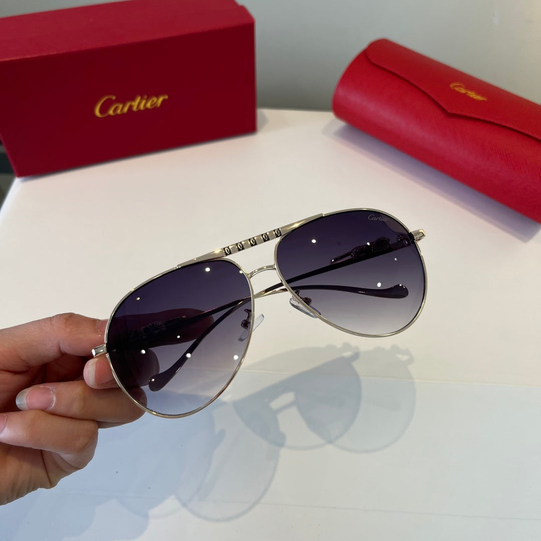Cartier Lightweight Metal Rimless Silver Lens Sunglasses for Men & Wo - 432267 - detail image 5