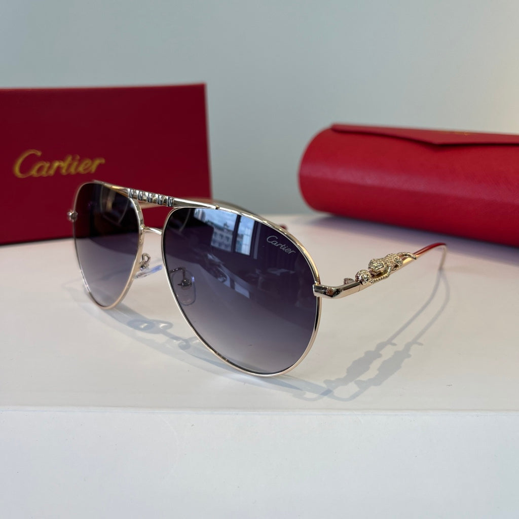 Cartier Lightweight Metal Rimless Silver Lens Sunglasses for Men & Wo - 432267 - detail image 3