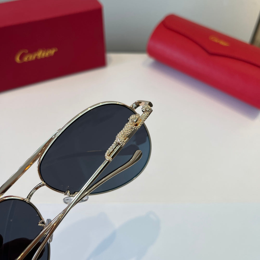 Cartier Lightweight Metal Rimless Silver Lens Sunglasses for Men & Wo - 449504 - detail image 7