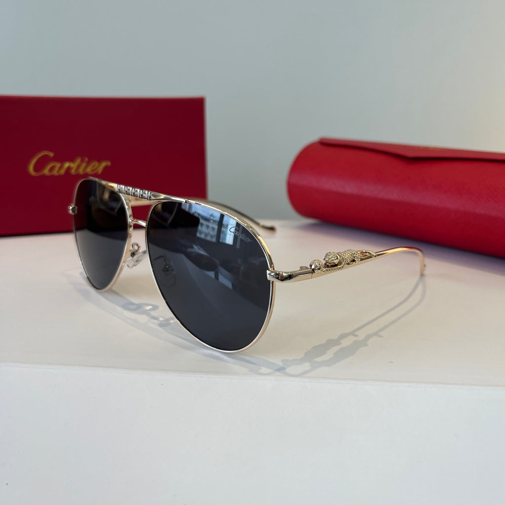 Cartier Lightweight Metal Rimless Silver Lens Sunglasses for Men & Wo - 449504 - detail image 3