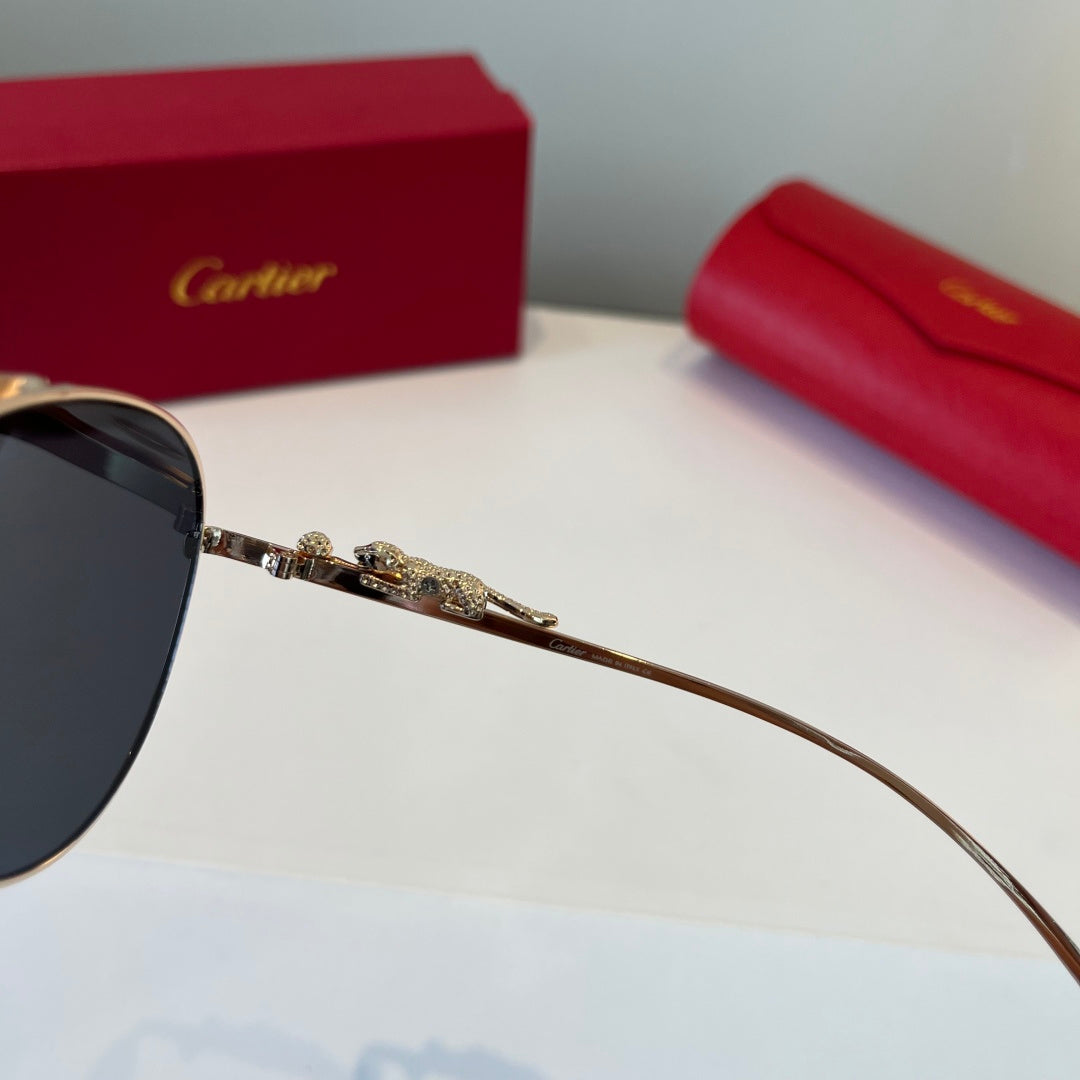 Cartier Lightweight Metal Rimless Silver Lens Sunglasses for Men & Wo - 449504 - detail image 5