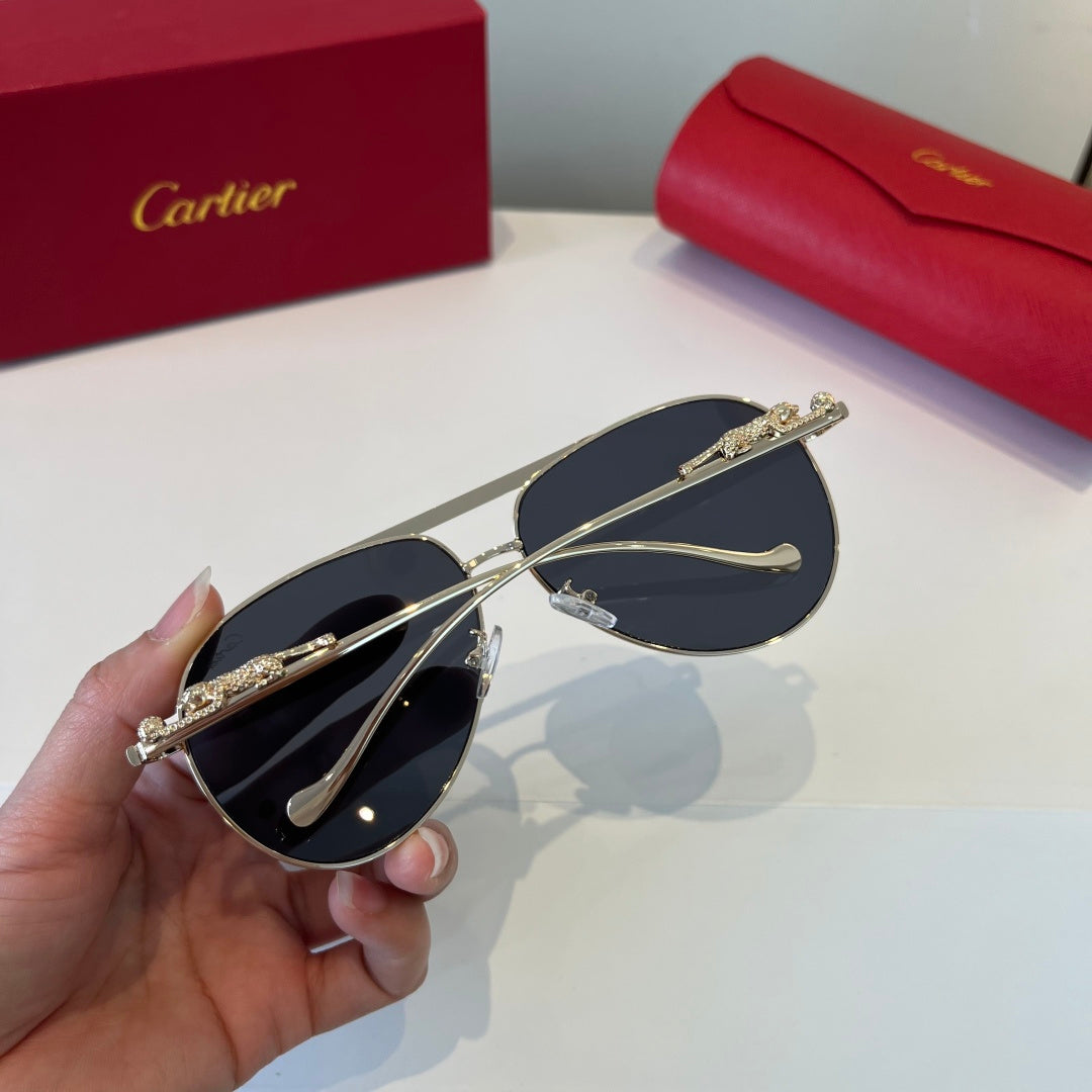 Cartier Lightweight Metal Rimless Silver Lens Sunglasses for Men & Wo - 432270 - detail image 6