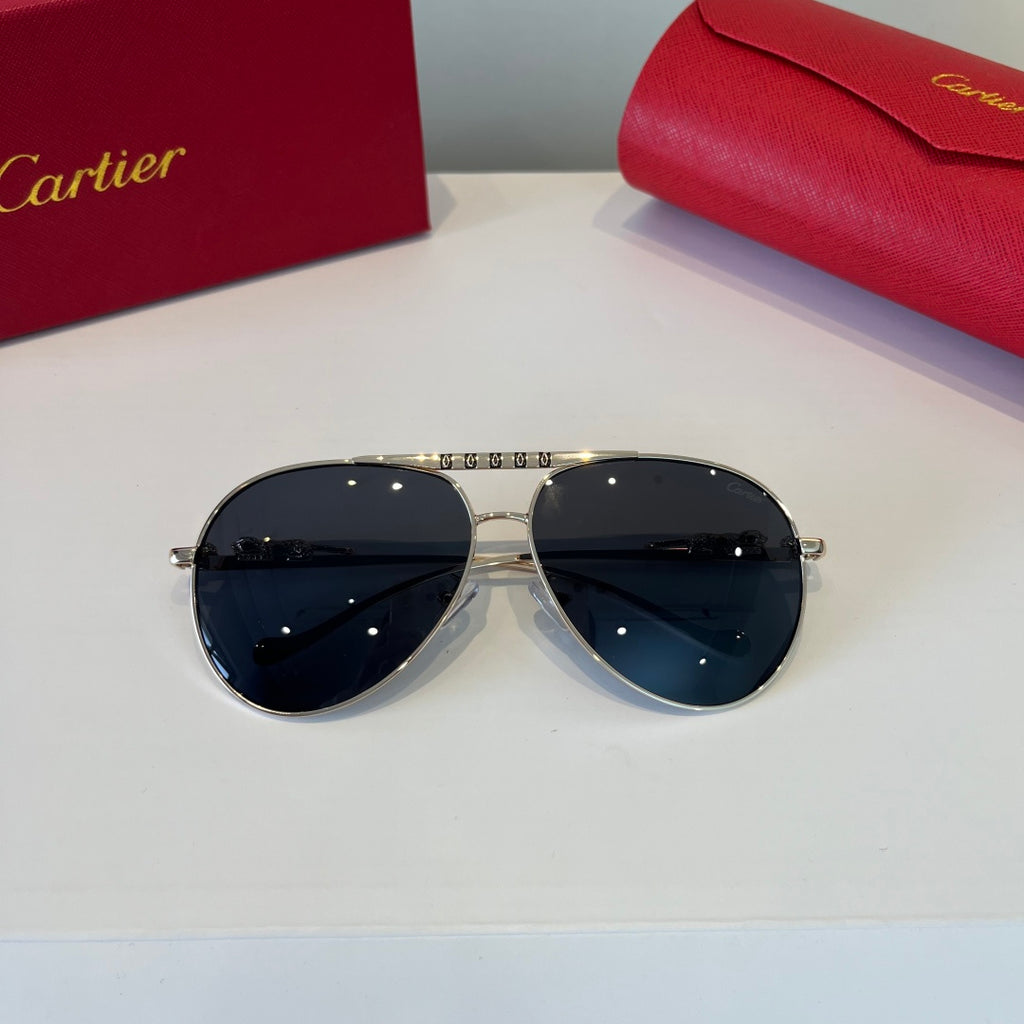 Cartier Lightweight Metal Rimless Silver Lens Sunglasses for Men & Wo - 432270 - detail image 8