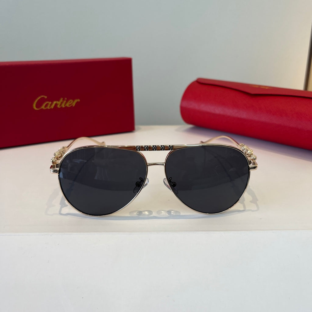 Cartier Lightweight Metal Rimless Silver Lens Sunglasses for Men & Wo - 432270 - detail image 2