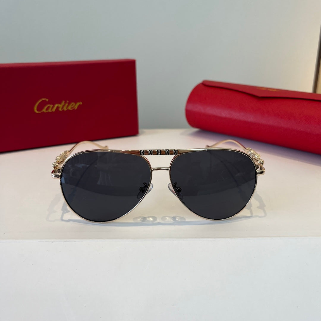 Cartier Lightweight Metal Rimless Silver Lens Sunglasses for Men & Wo - 432270 - detail image 2