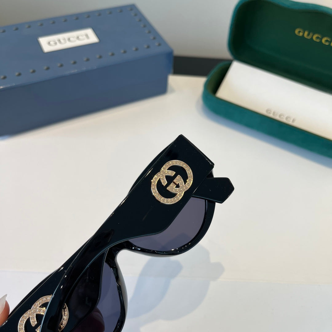 Gucci Cat-Eye Black Lens Sunglasses for Men & Women - 448834 - detail image 8