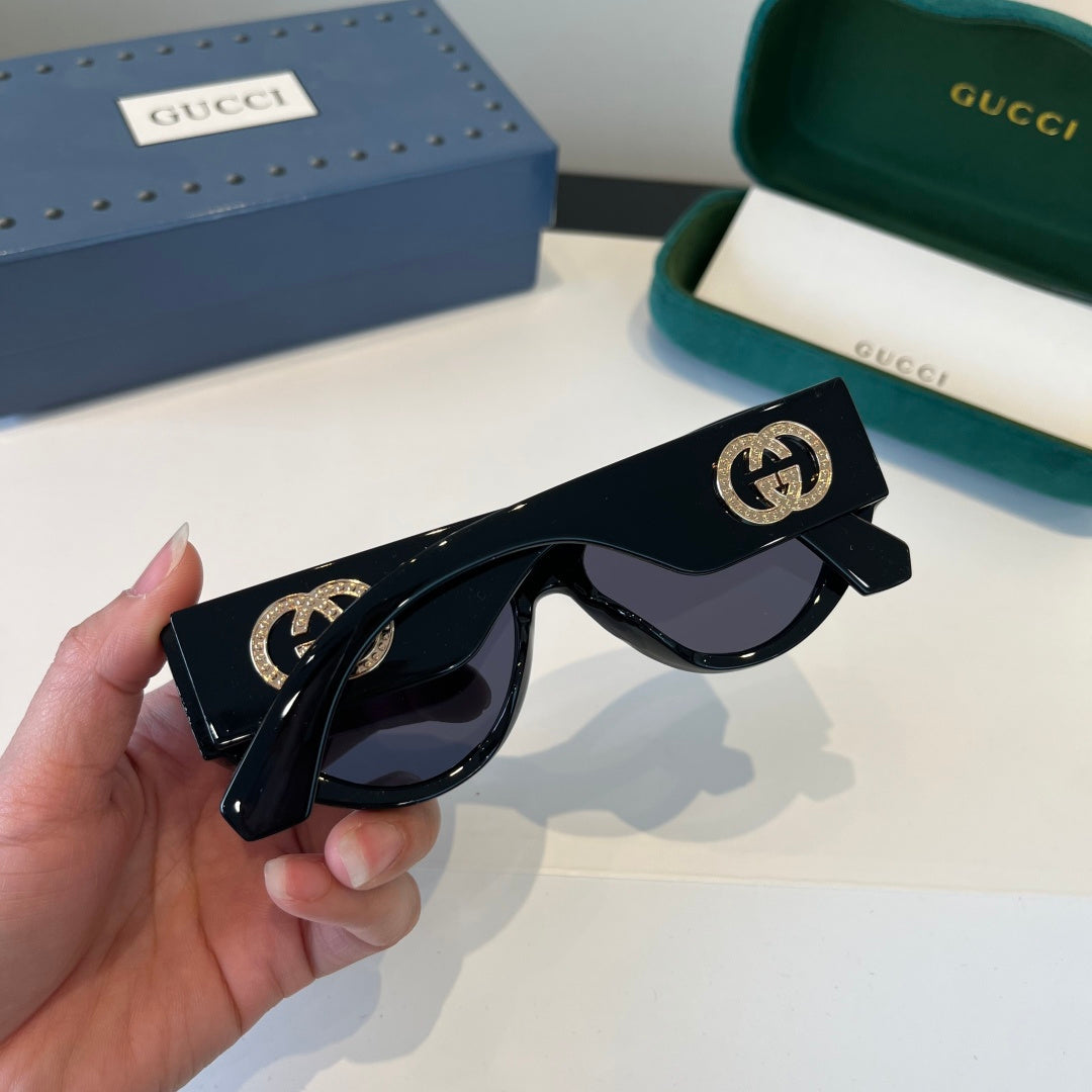 Gucci Cat-Eye Black Lens Sunglasses for Men & Women - 448834 - detail image 7