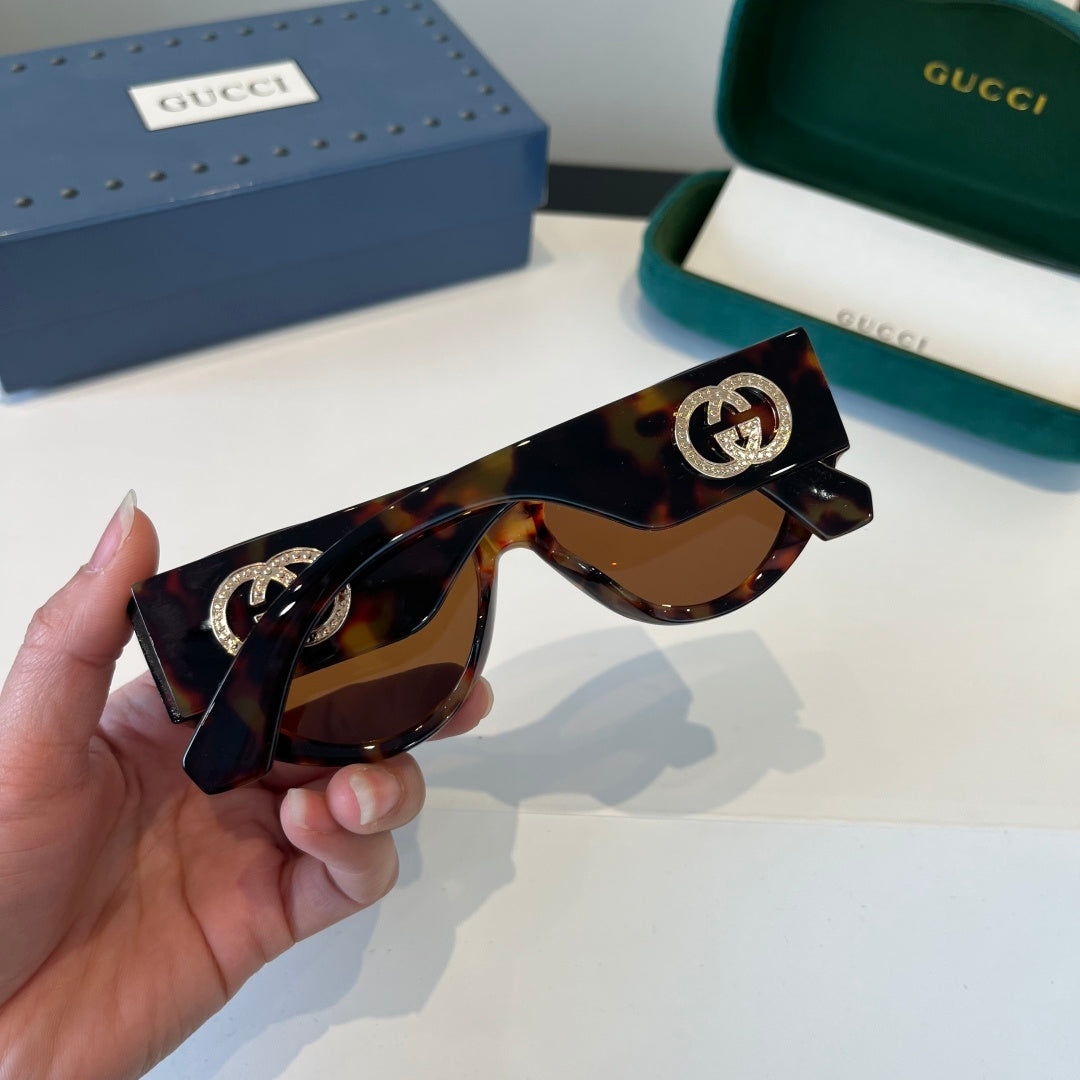 Gucci Cat-Eye Black Lens Sunglasses for Men & Women - 448835 - detail image 6