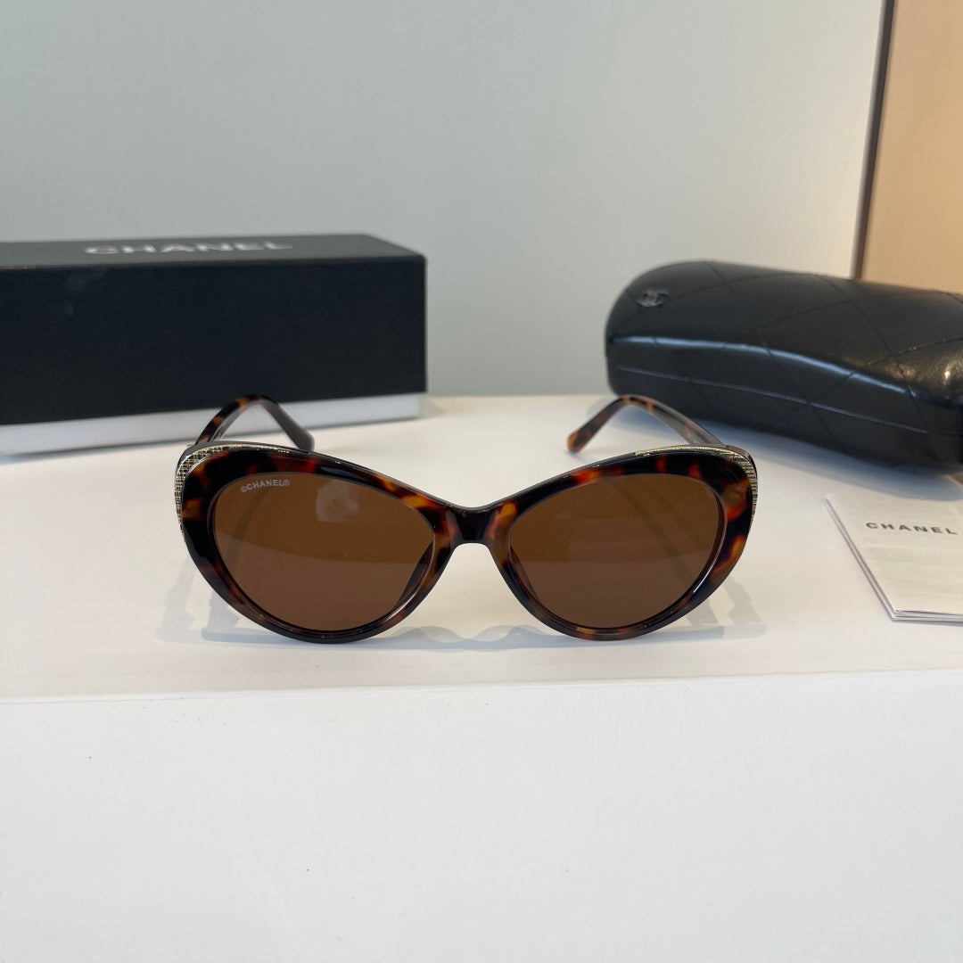 Chanel Cat-Eye Brown Lens Sunglasses for Men & Women - detail image 2