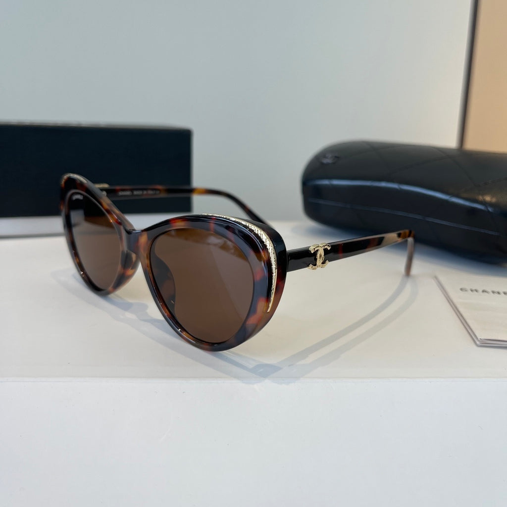Chanel Cat-Eye Brown Lens Sunglasses for Men & Women - detail image 3