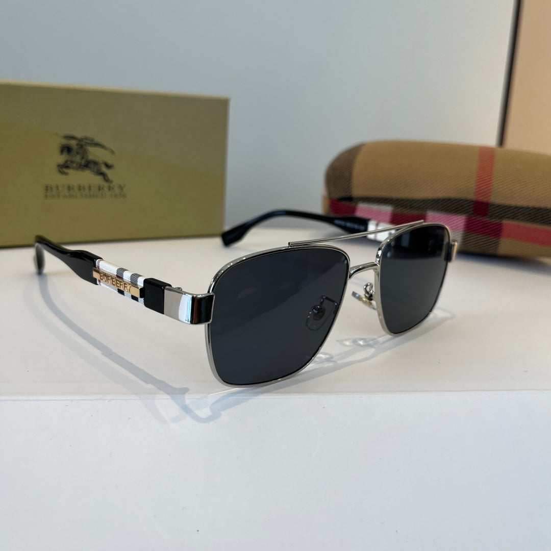 Burberry Fashion Silver Lens Sunglasses for Men & Women - 432449