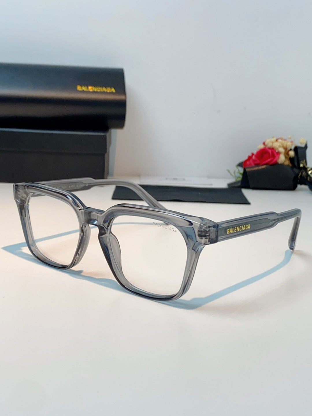 Balenciaga Blue-Light Fashion Gray Lens Sunglasses for Men & Women