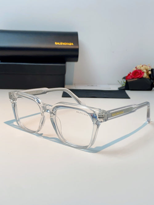 Balenciaga Blue-Light Fashion Silver Lens Sunglasses for Men & Women