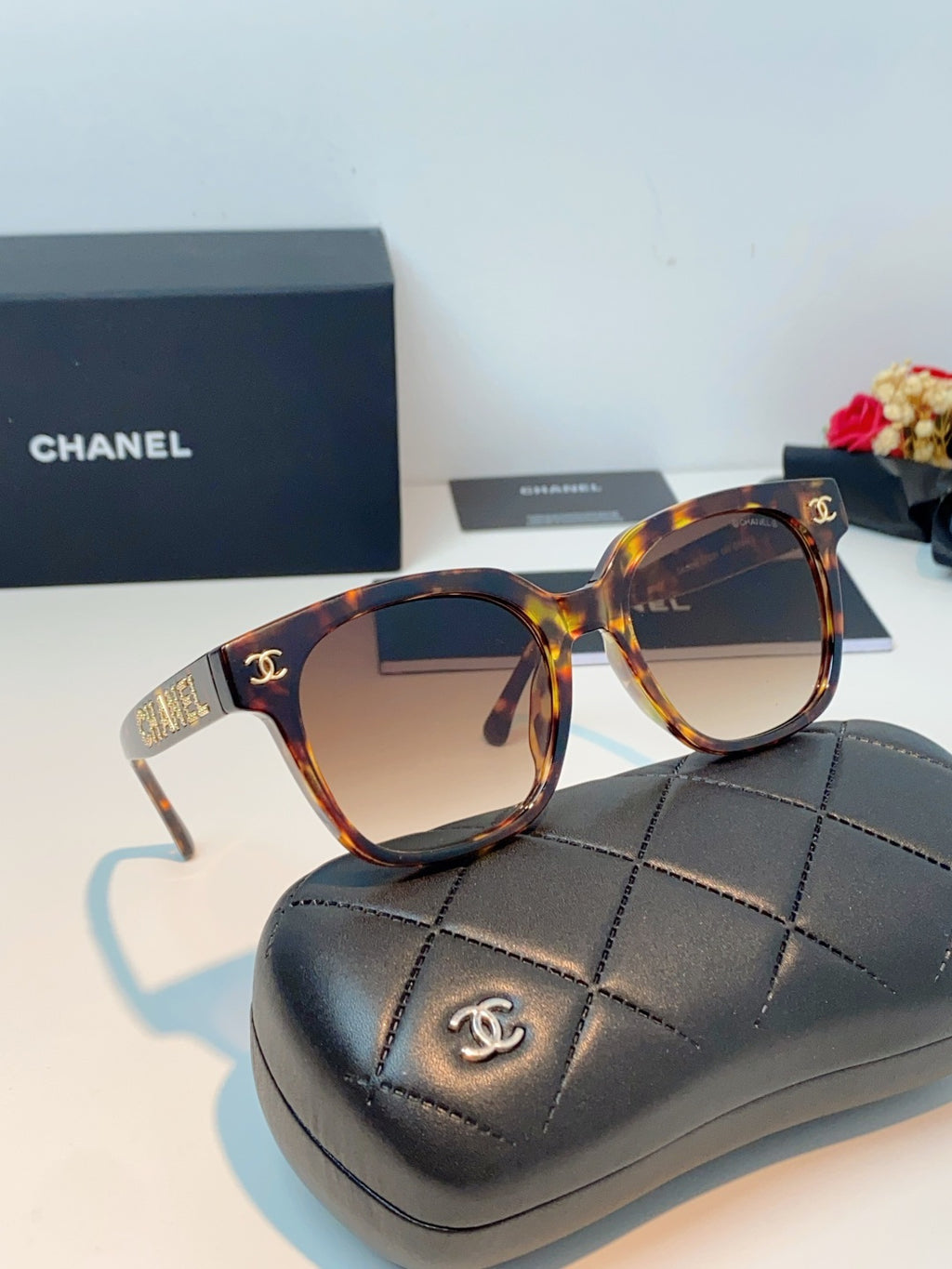 Chanel Square Brown Lens Sunglasses for Women - 431648 - detail image 10