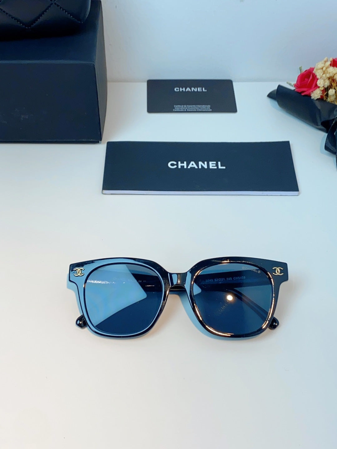 Chanel Square Blue Lens Sunglasses for Women - 431649 - detail image 9