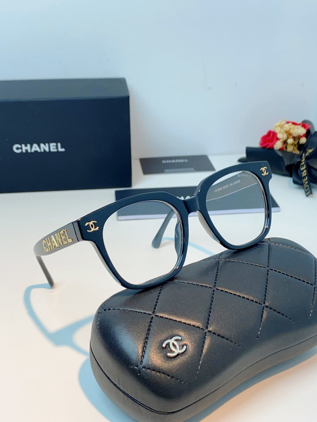 Chanel Square Black Lens Sunglasses for Women - 431651 - detail image 10
