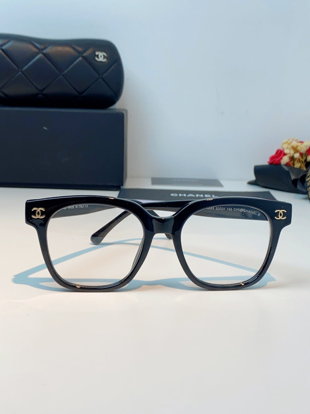 Chanel Square Black Lens Sunglasses for Women - 431651 - detail image 2