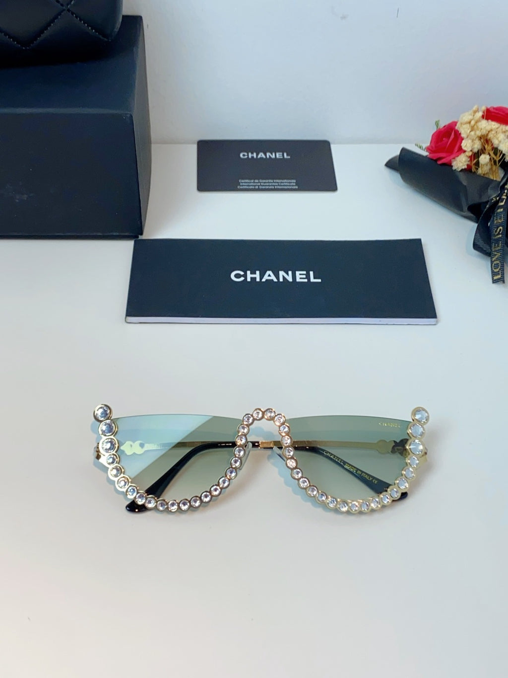 Chanel Metal Browline Silver Lens Sunglasses for Women - detail image 8