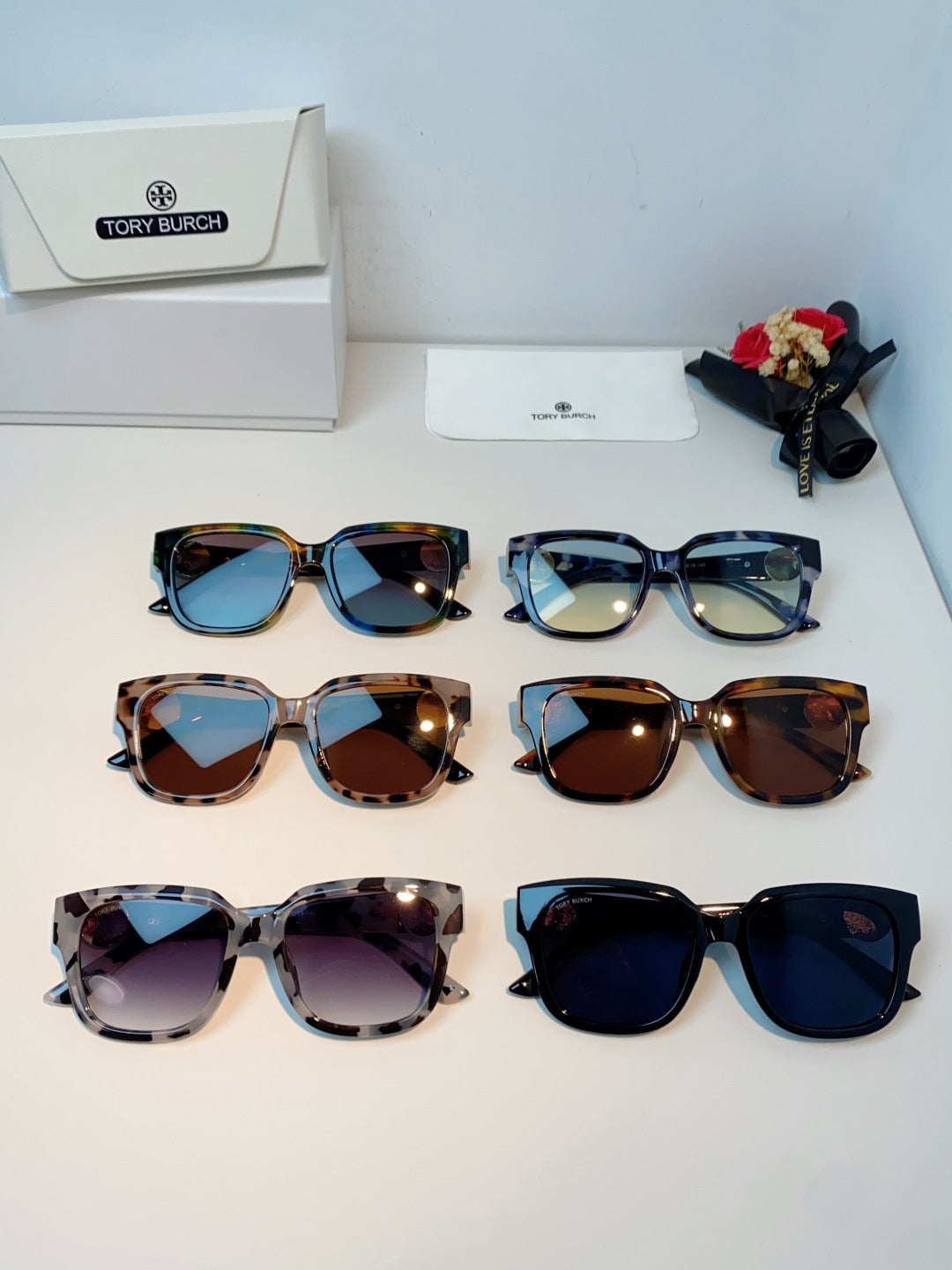 Burberry Oversized Blue Lens Sunglasses for Women - 432480 - detail image 12