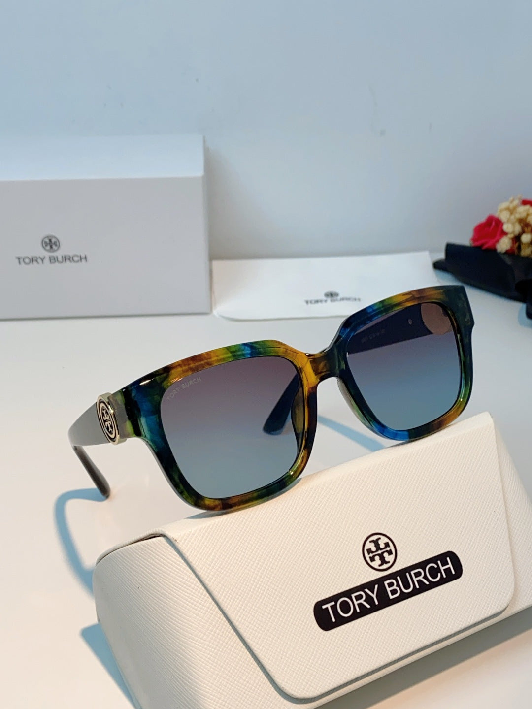 Burberry Oversized Brown Lens Sunglasses for Women - 432477 - detail image 10