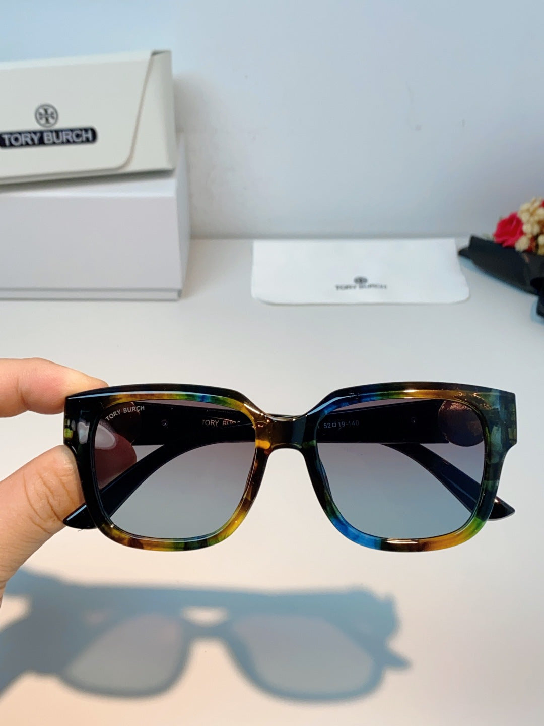 Burberry Oversized Brown Lens Sunglasses for Women - 432477 - detail image 4