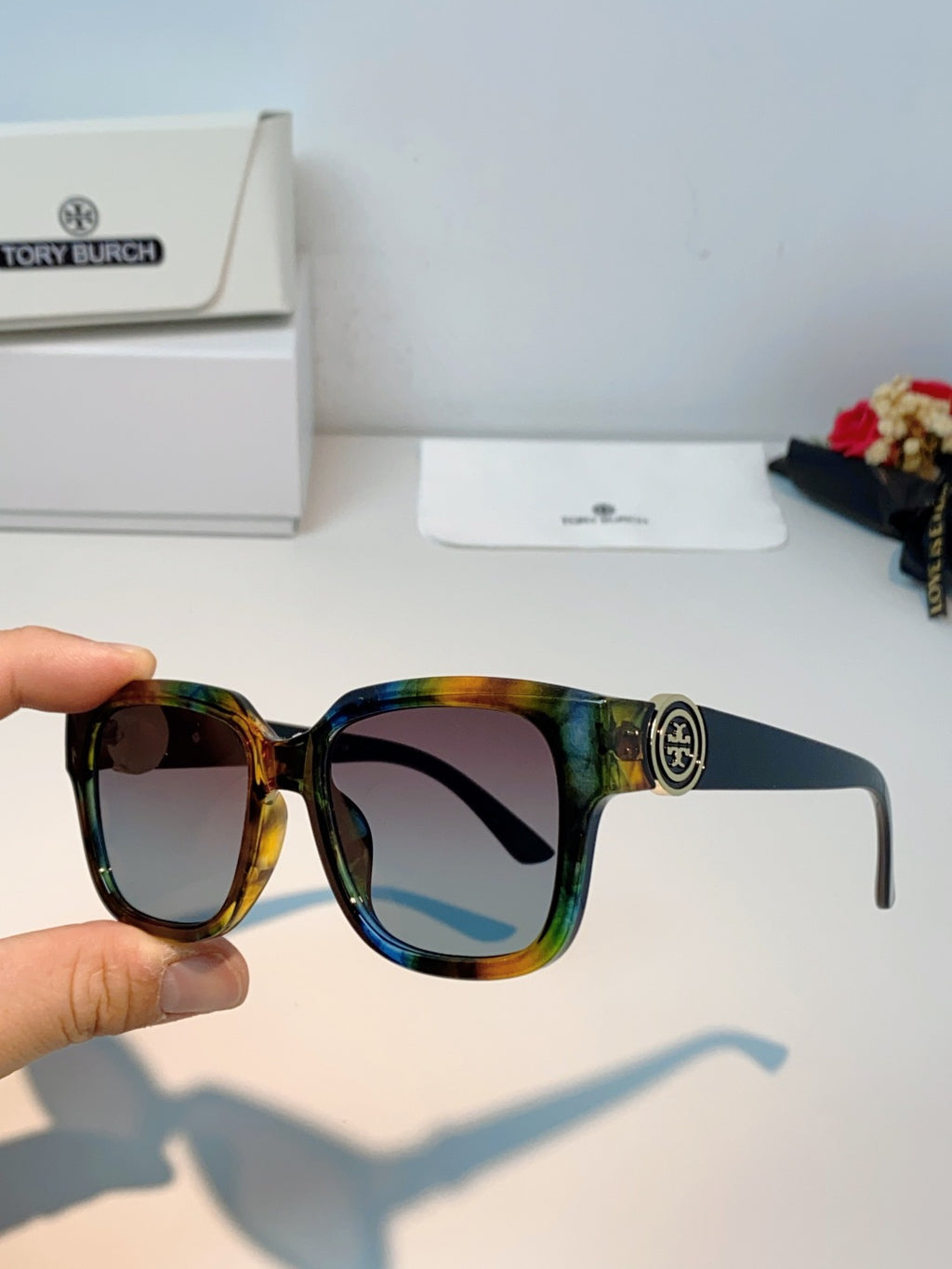 Burberry Oversized Brown Lens Sunglasses for Women - 432477 - detail image 6