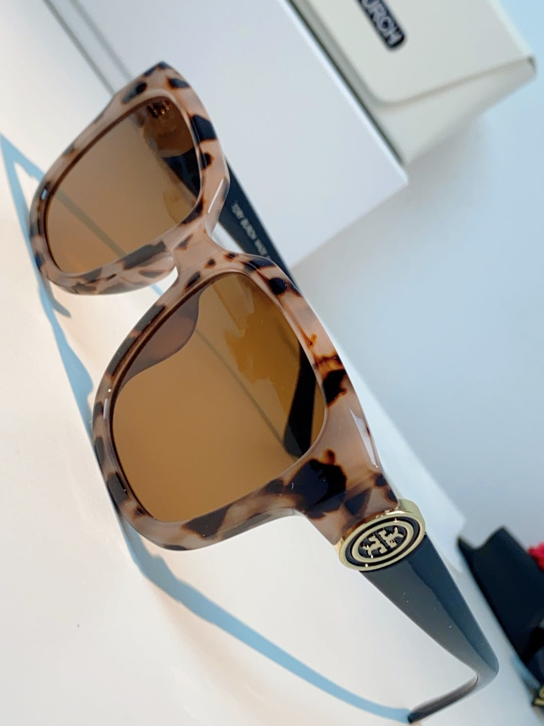 Burberry Oversized Brown Lens Sunglasses for Women - 432478 - detail image 7