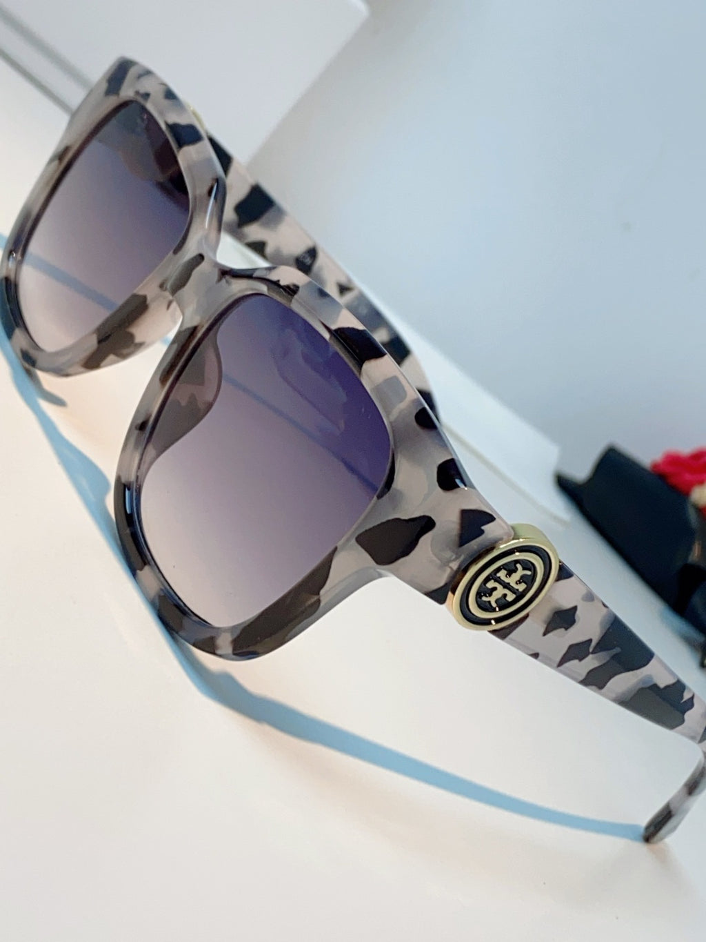 Burberry Oversized Gray Lens Sunglasses for Women - detail image 7