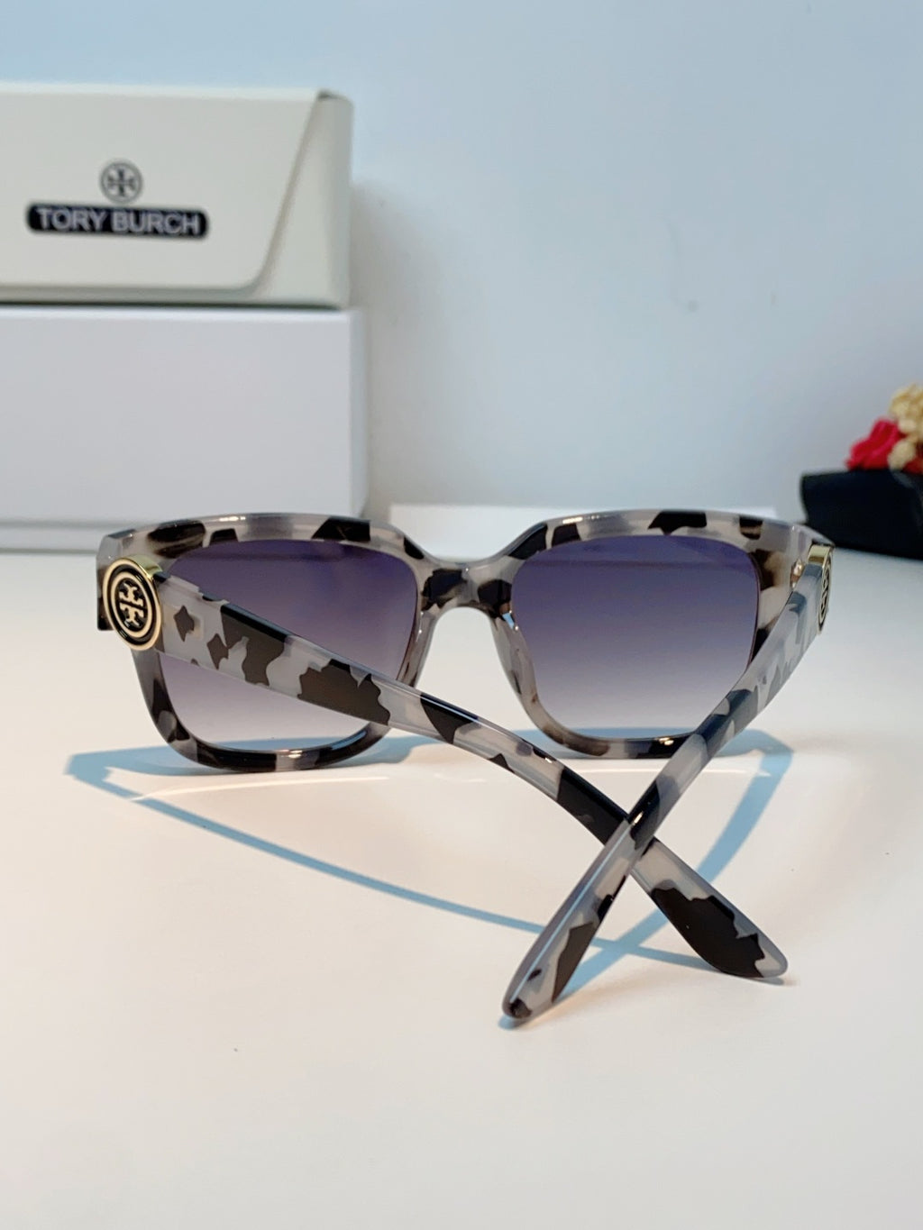 Burberry Oversized Gray Lens Sunglasses for Women - detail image 3