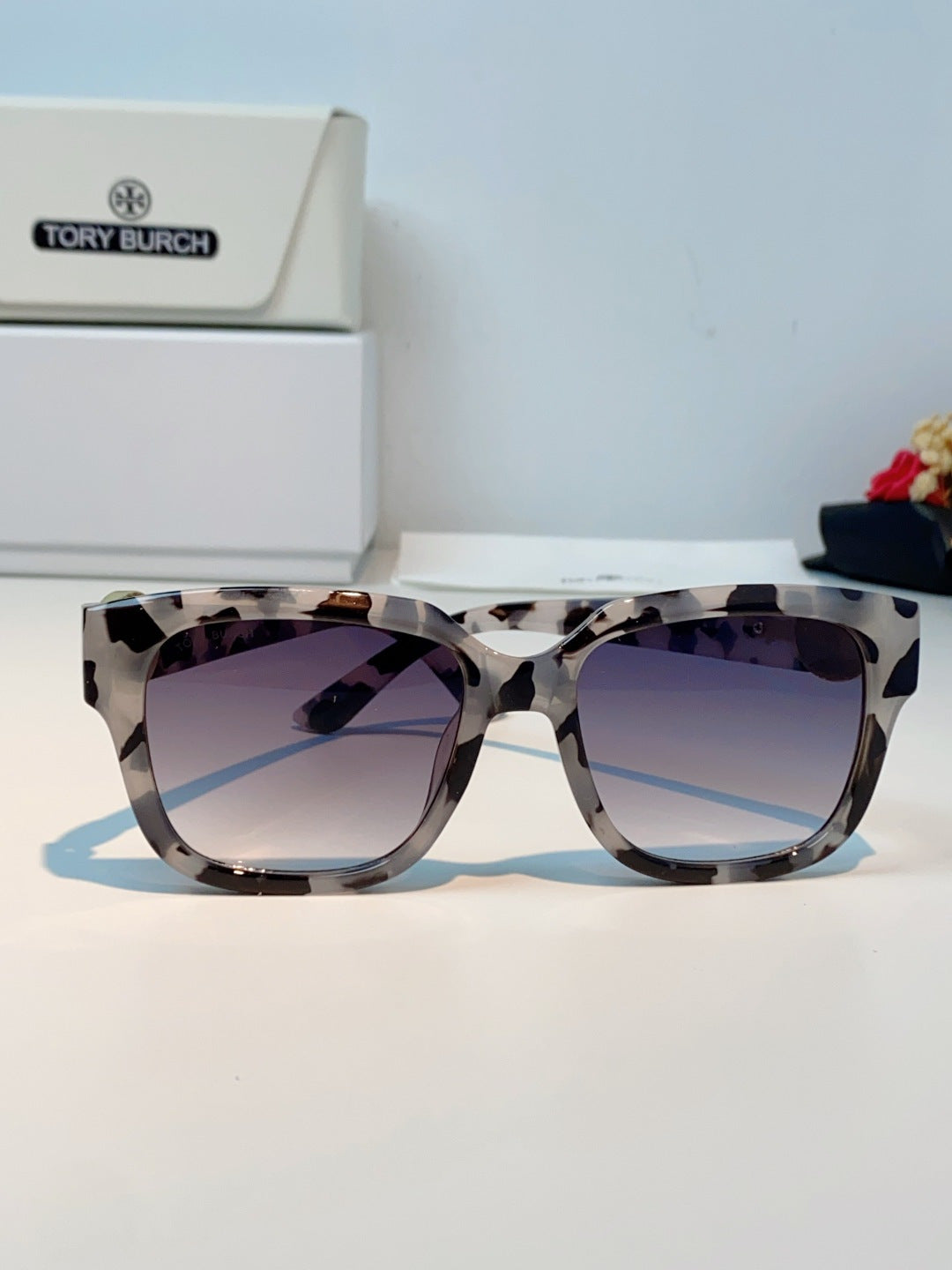 Burberry Oversized Gray Lens Sunglasses for Women - detail image 2