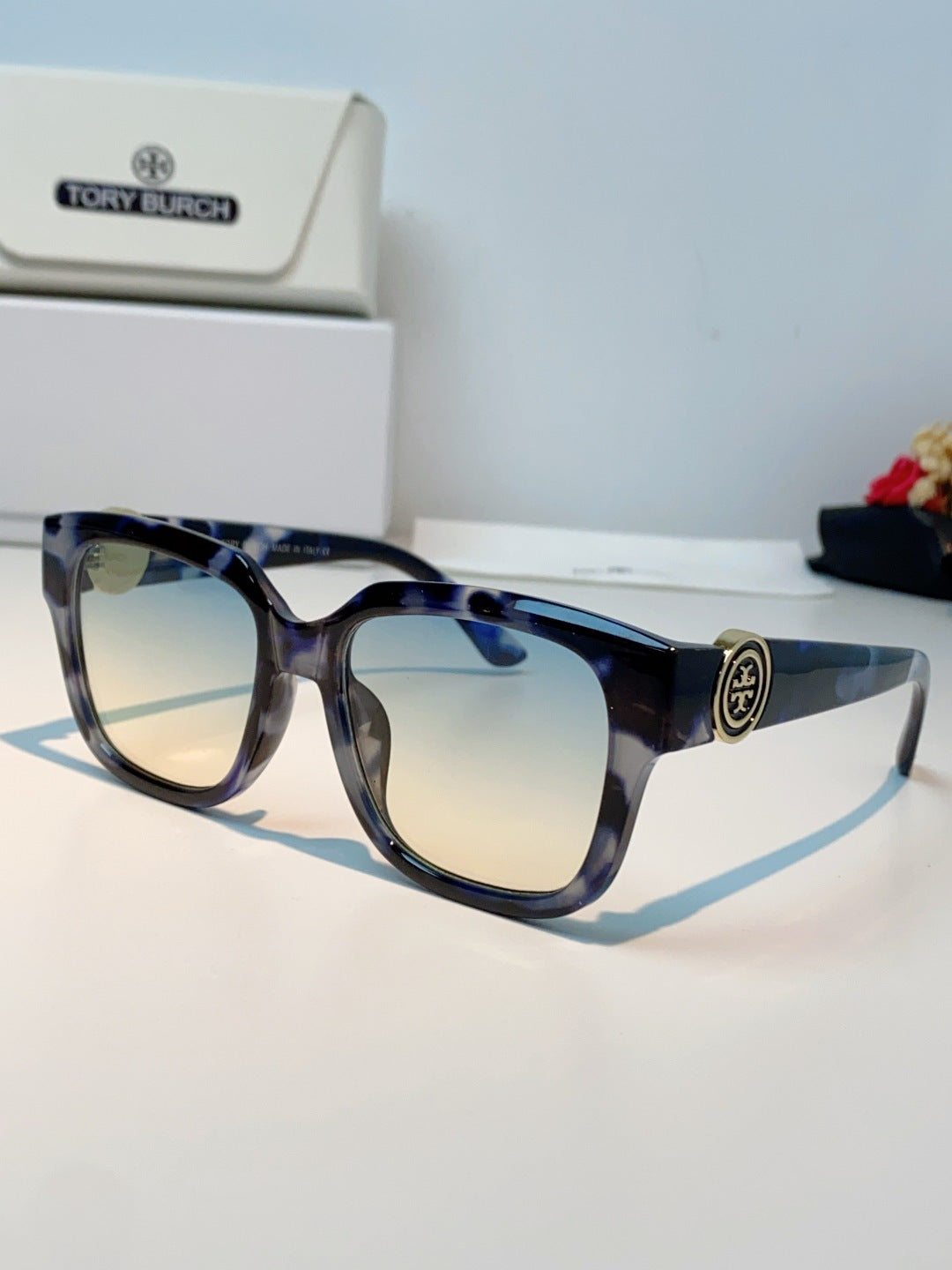 Burberry Oversized Blue Lens Sunglasses for Women - 432480
