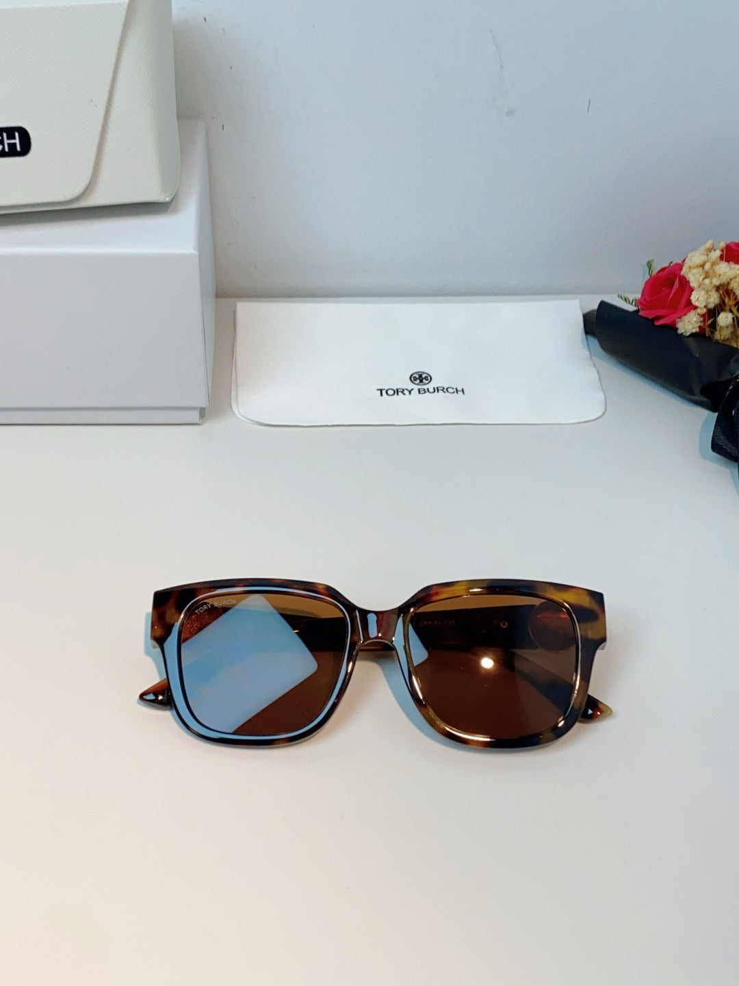 Burberry Oversized Brown Lens Sunglasses for Women - 432481 - detail image 9