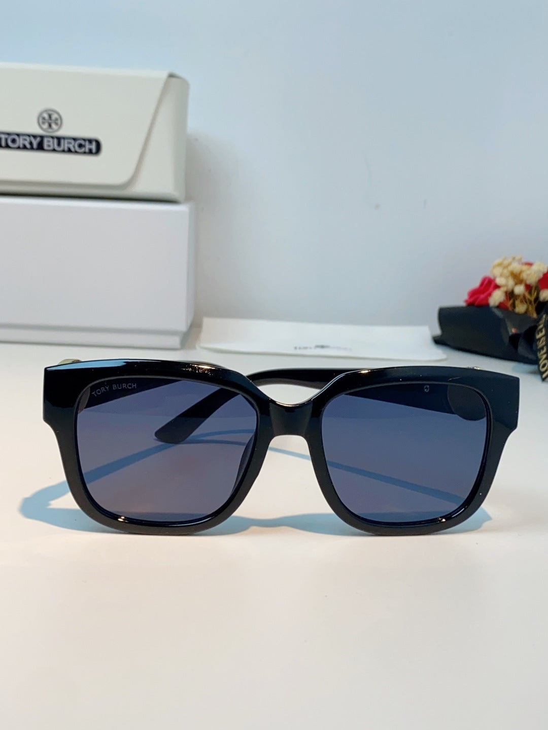 Burberry Oversized Black Lens Sunglasses for Women - 432482 - detail image 2