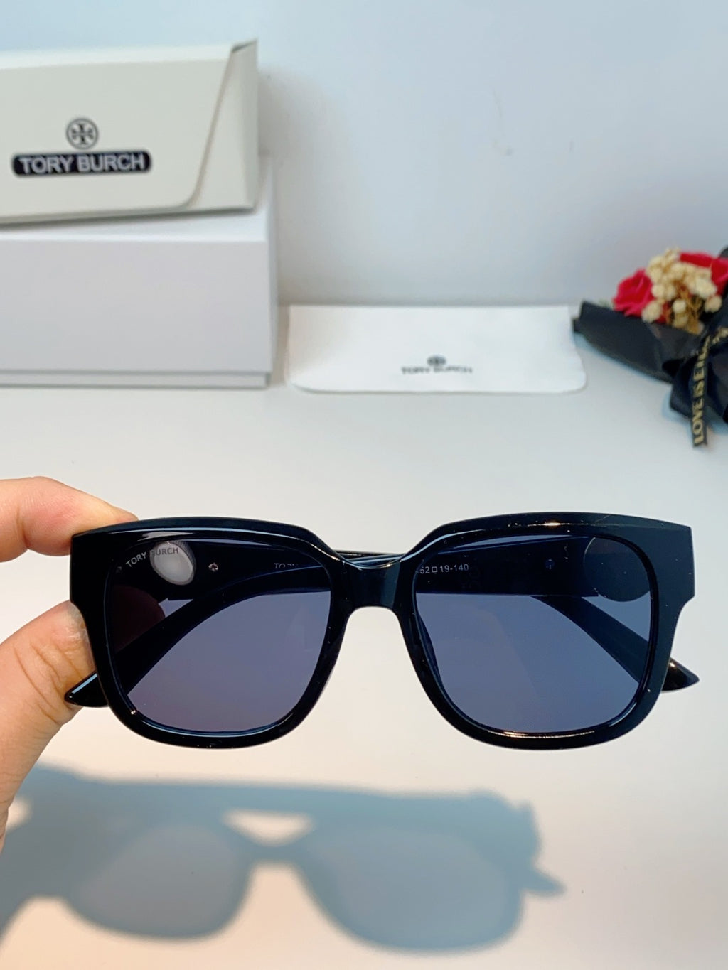 Burberry Oversized Black Lens Sunglasses for Women - 432482 - detail image 4