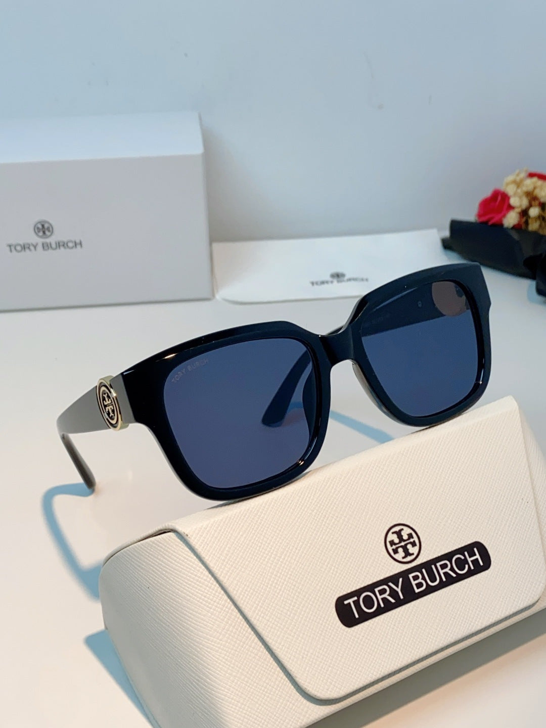 Burberry Oversized Black Lens Sunglasses for Women - 432482 - detail image 10